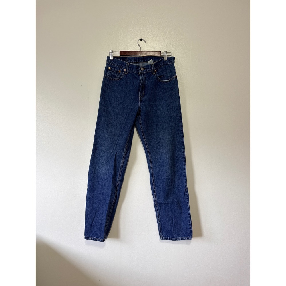 Vintage Levis 555 Straight Leg Jeans Blue High Waisted Made in USA 29x31 8M